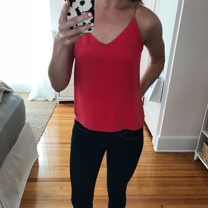 ✨ J Crew 100% Silk Red Tank ✨